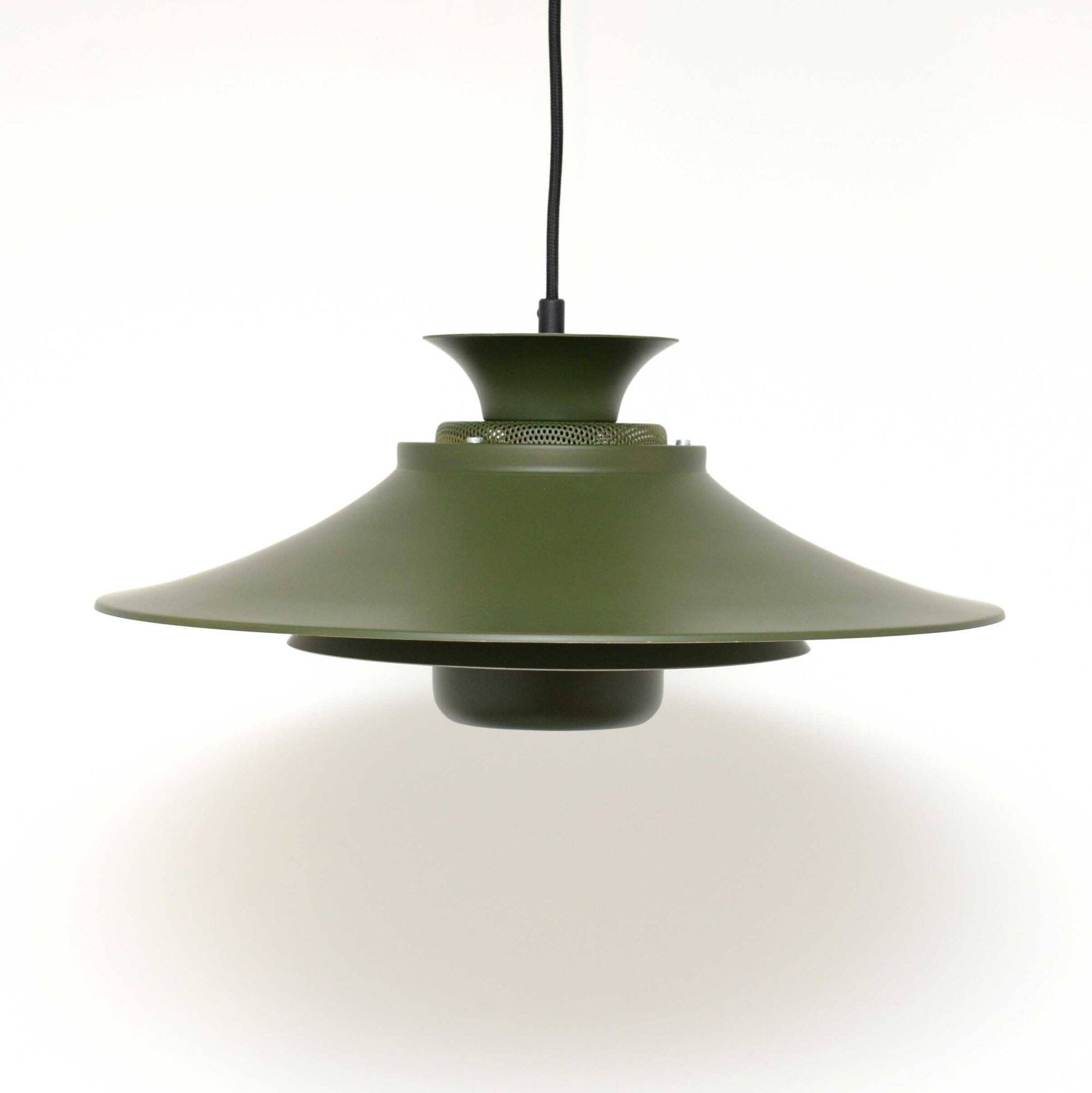 Bottle green Vitrika lamp, Denmark 1970s