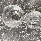 Art Deco molded glass sugar bowl