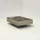 Modular white coffee table designed by Carlo Hauner for Forma