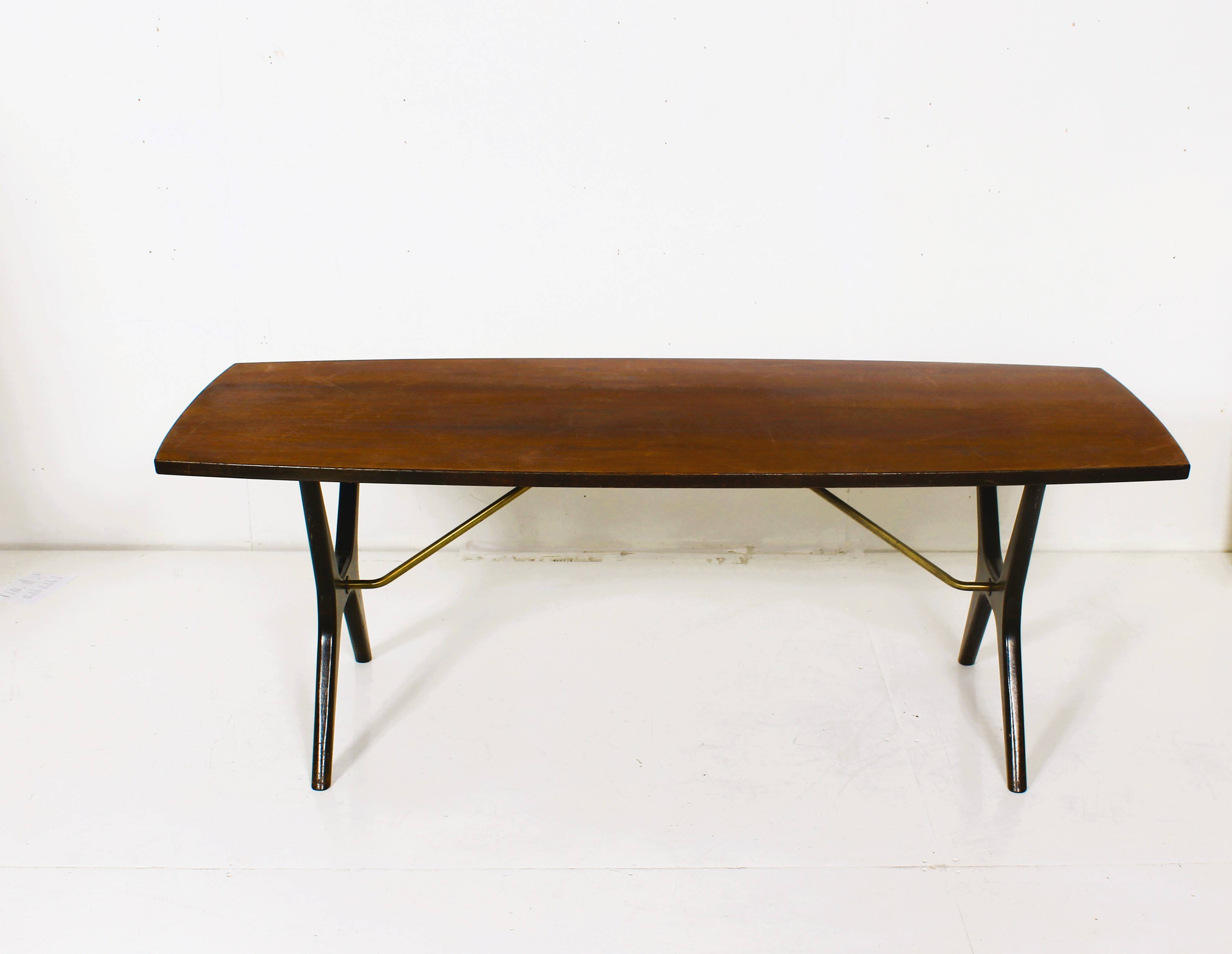 Vintage Danish rosewood coffee table circa 1970