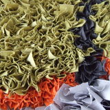 Contemporary handmade grey shaped fish tail cotton wall decor