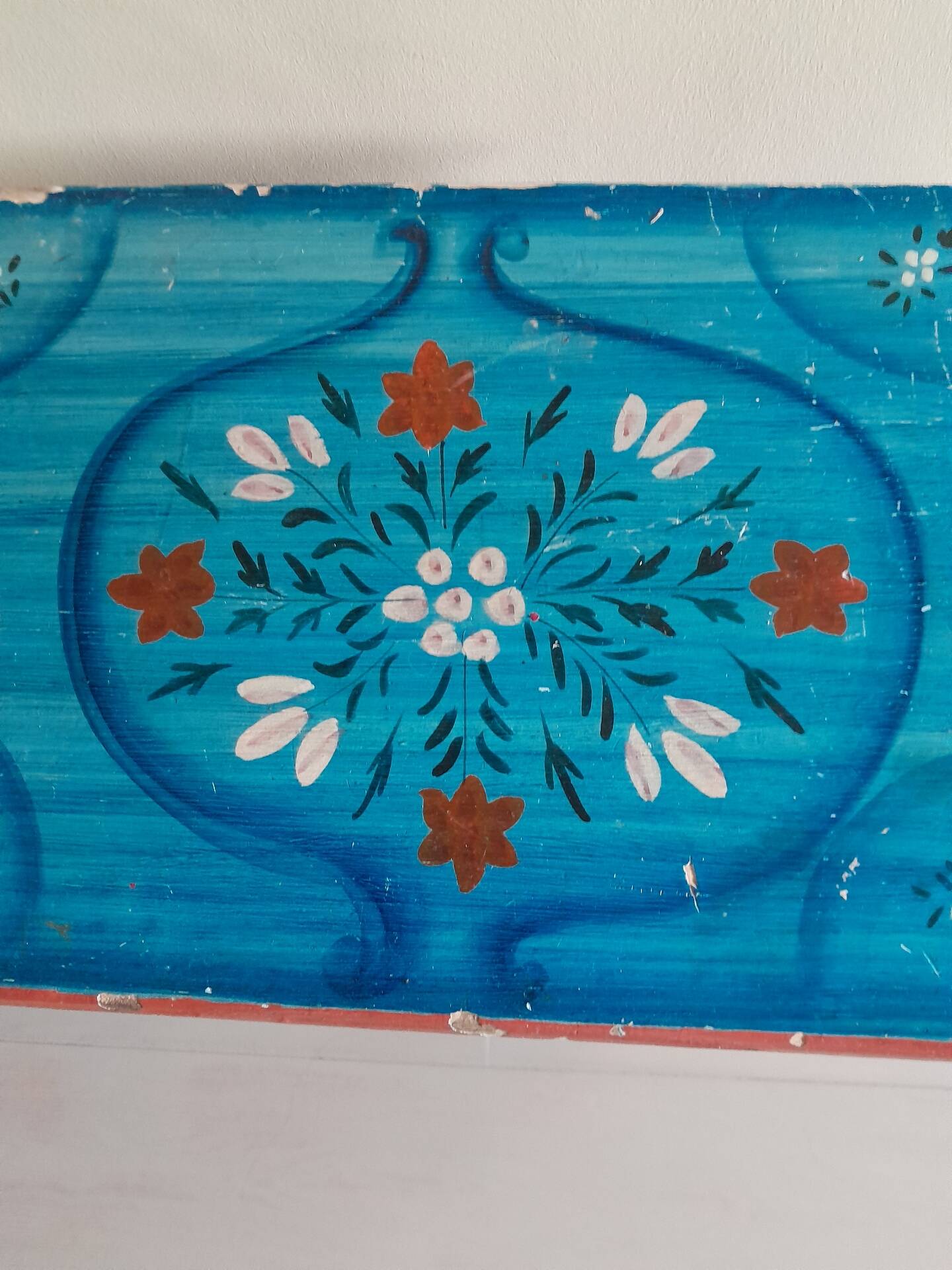 Painted wooden piece of furniture