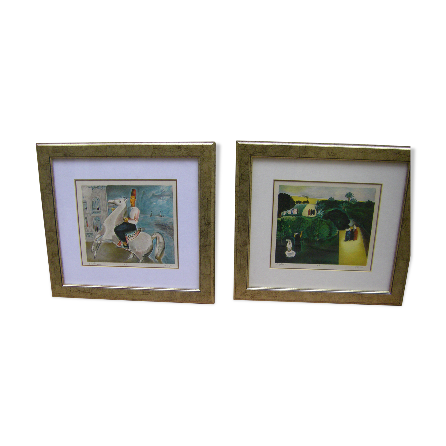 Pair of lithographs by Nahum Gutman