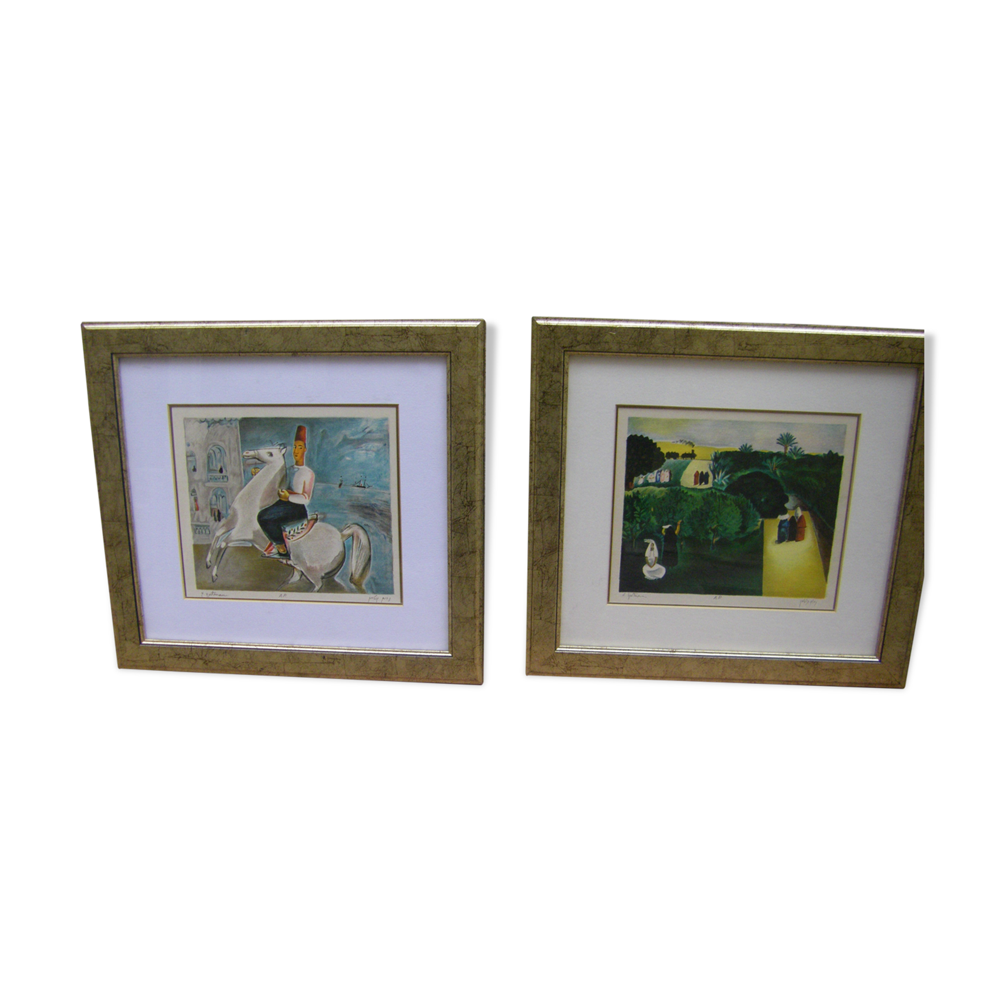 Pair of lithographs by Nahum Gutman