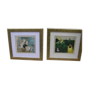 Pair of lithographs by Nahum Gutman