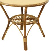 Vintage Set Rattan Chairs Armchairs Table Boho Design Sixties