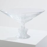 Large Lalique Plumeria crystal bowl circa 1980