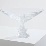 Large Lalique Plumeria crystal bowl circa 1980