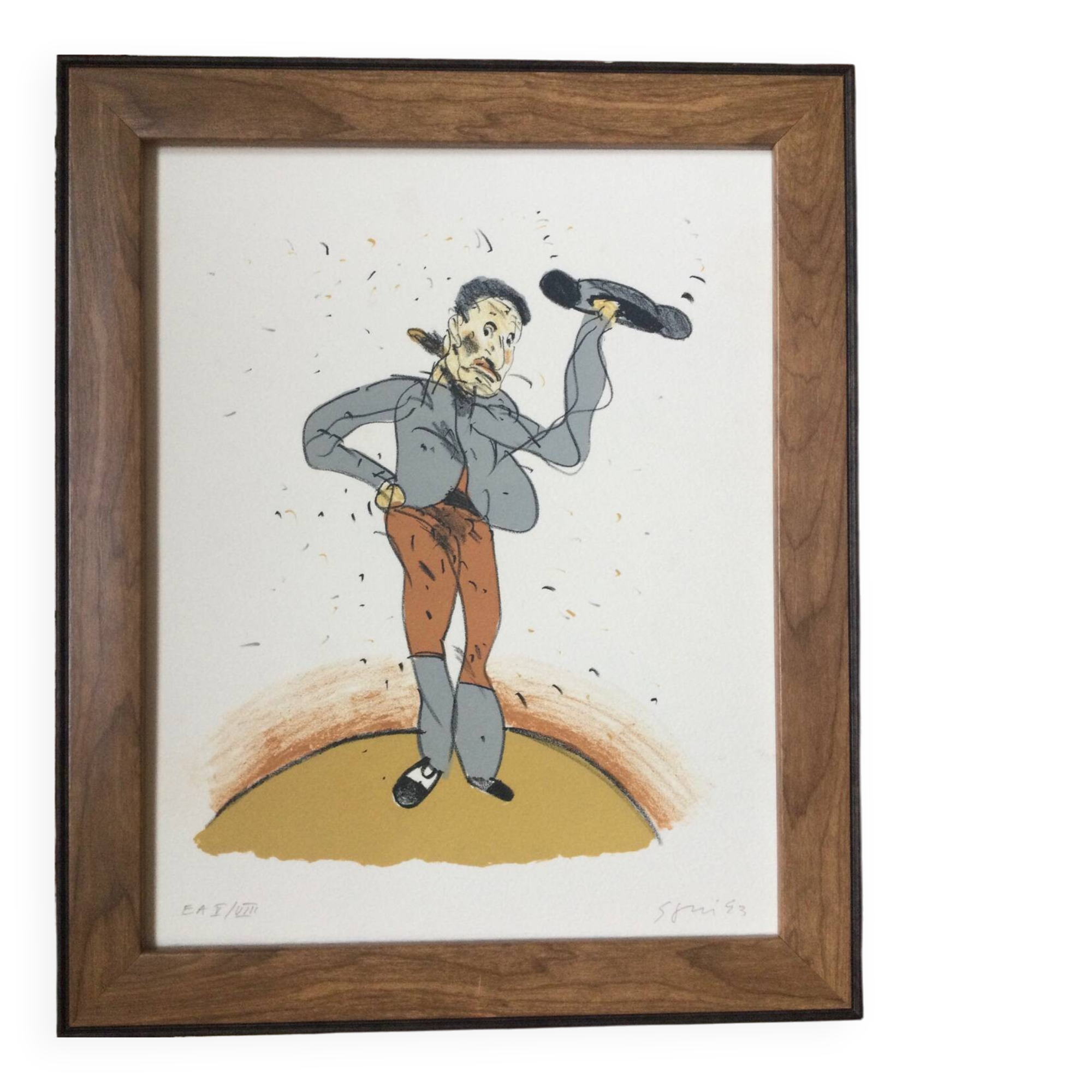 The bullfighter. Lithograph by Antonio SEGUÍ (1934-2022)