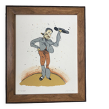 The bullfighter. Lithograph by Antonio SEGUÍ (1934-2022)