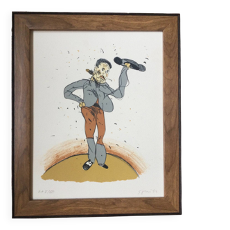 The bullfighter. Lithograph by Antonio SEGUÍ (1934-2022)