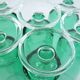 6 vintage mint green champagne flutes - Luminarc Arcoroc France