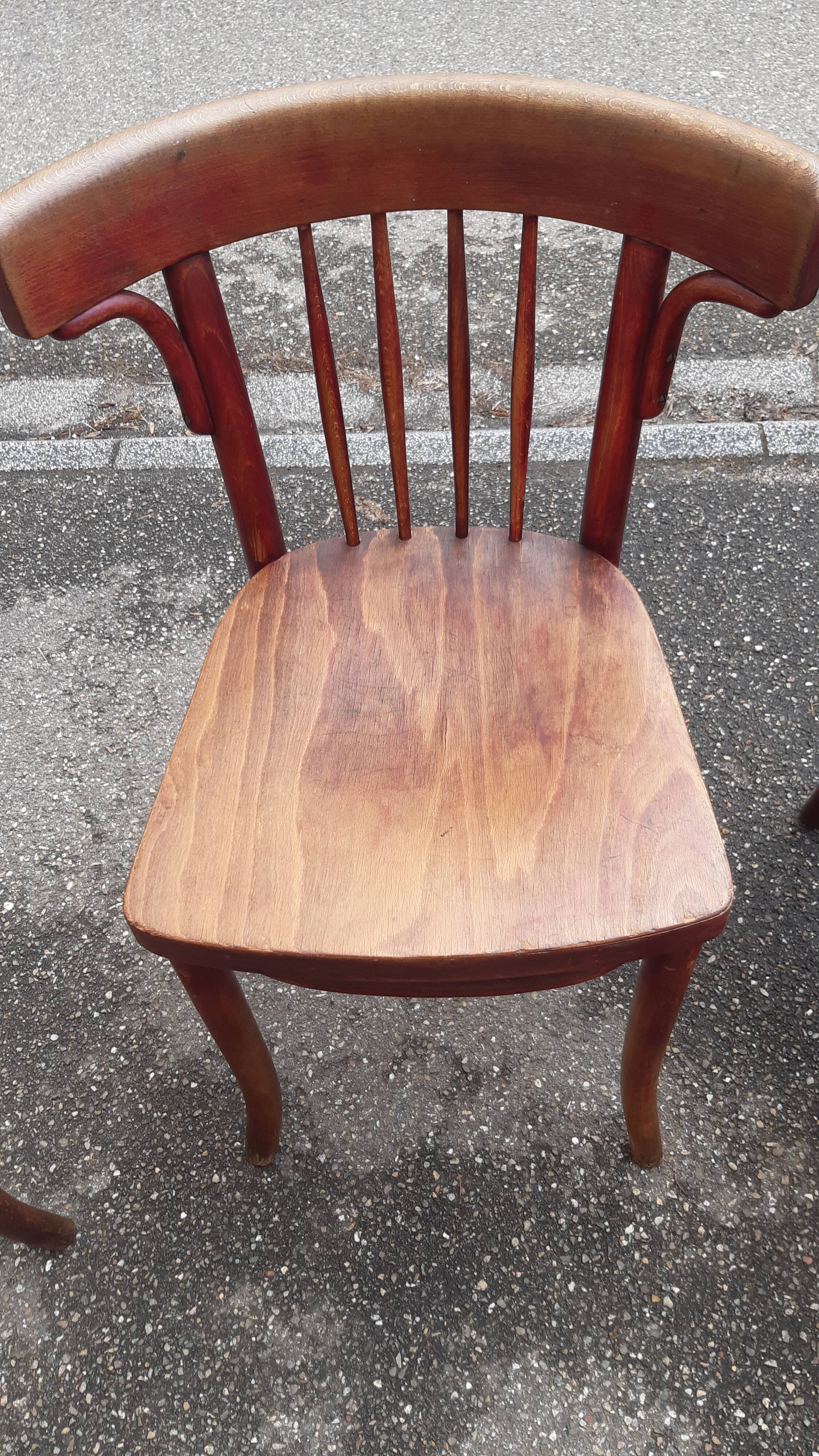 Set of 4 Thonet bistro chairs