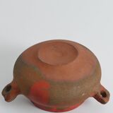 Studio Pottery Three-Handled Earthenware Ceramic Vessel
