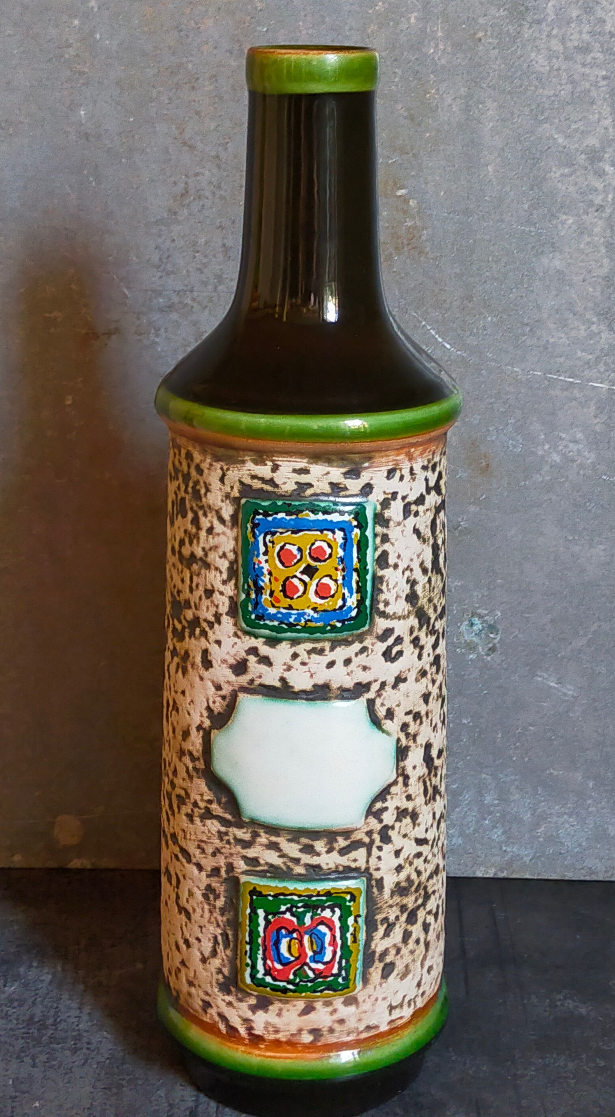 Bottle -soliflore ceramic west-germany vintage