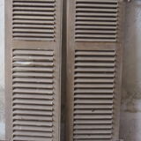 Pair of vintage louver shutters