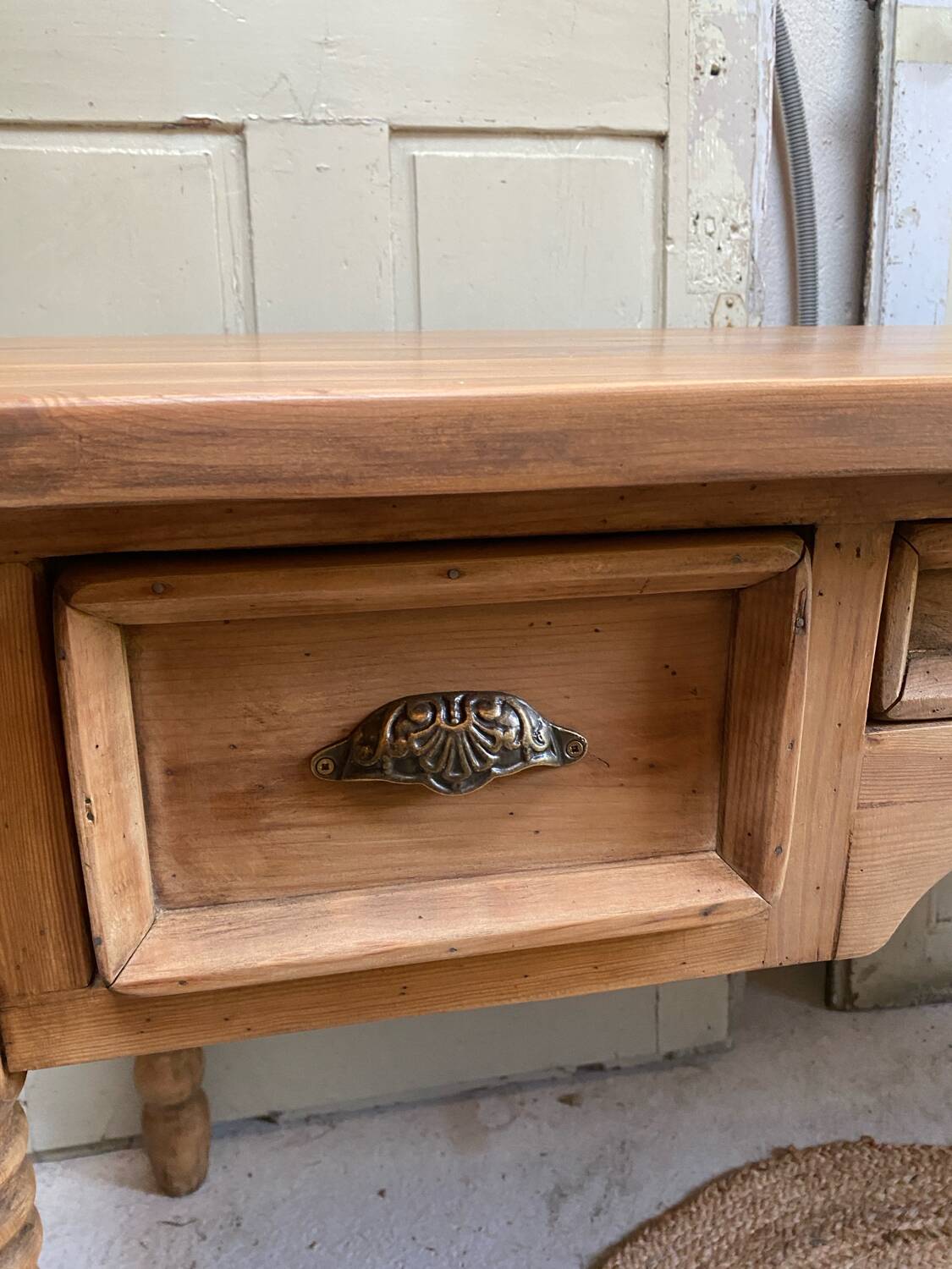 Old desk - natural patina - authentic charm