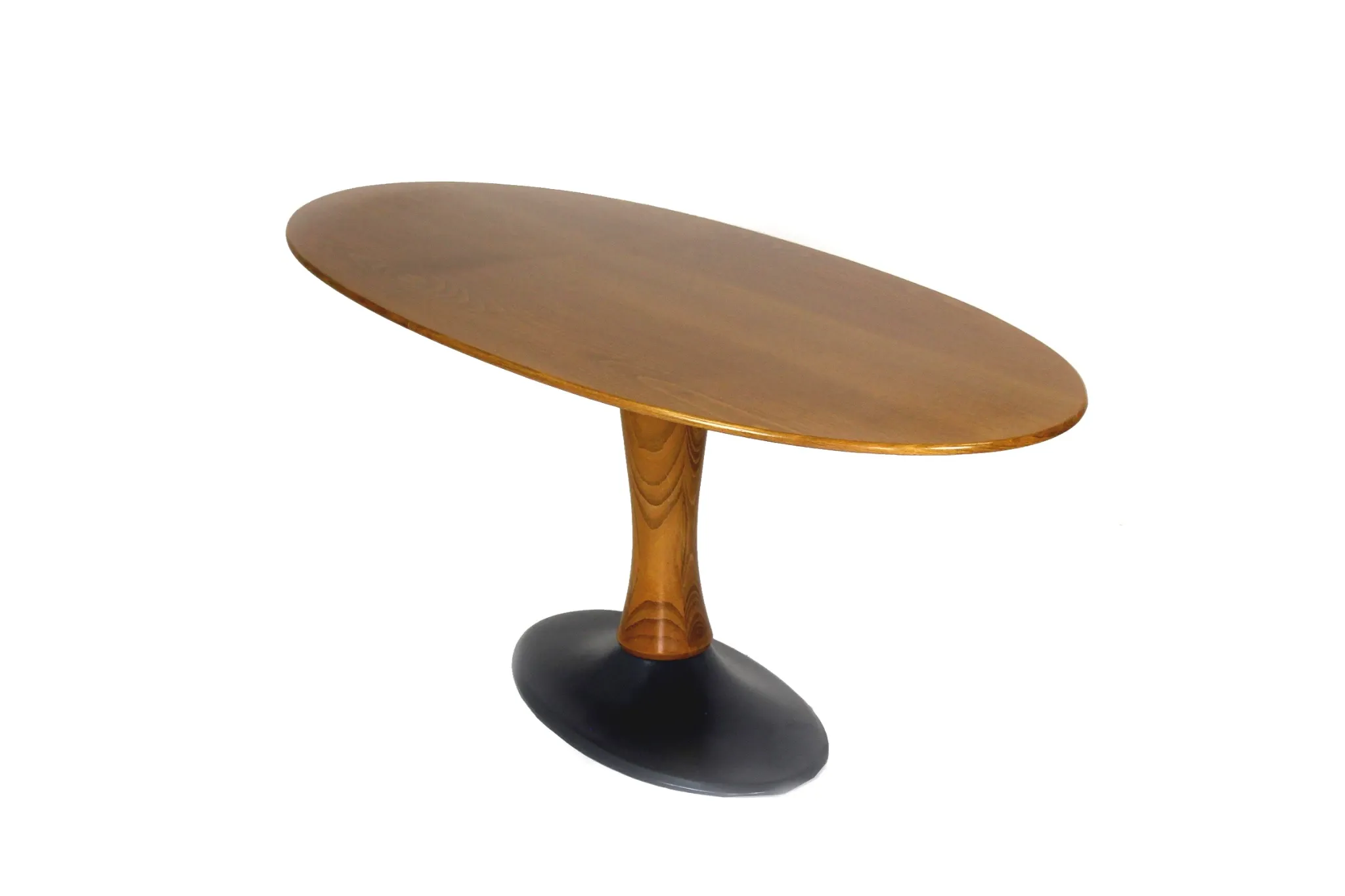 Mid-Century Modern Oval Tulip Coffee Table from Drevotvar, 1960s