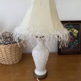 White opaline lamp
