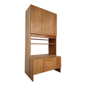 Antique high television cabinet, dresser cupboard by Drevotex Zamberk.