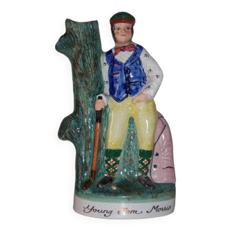 Vintage golfer vase staffordshire