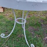 Old iron garden table