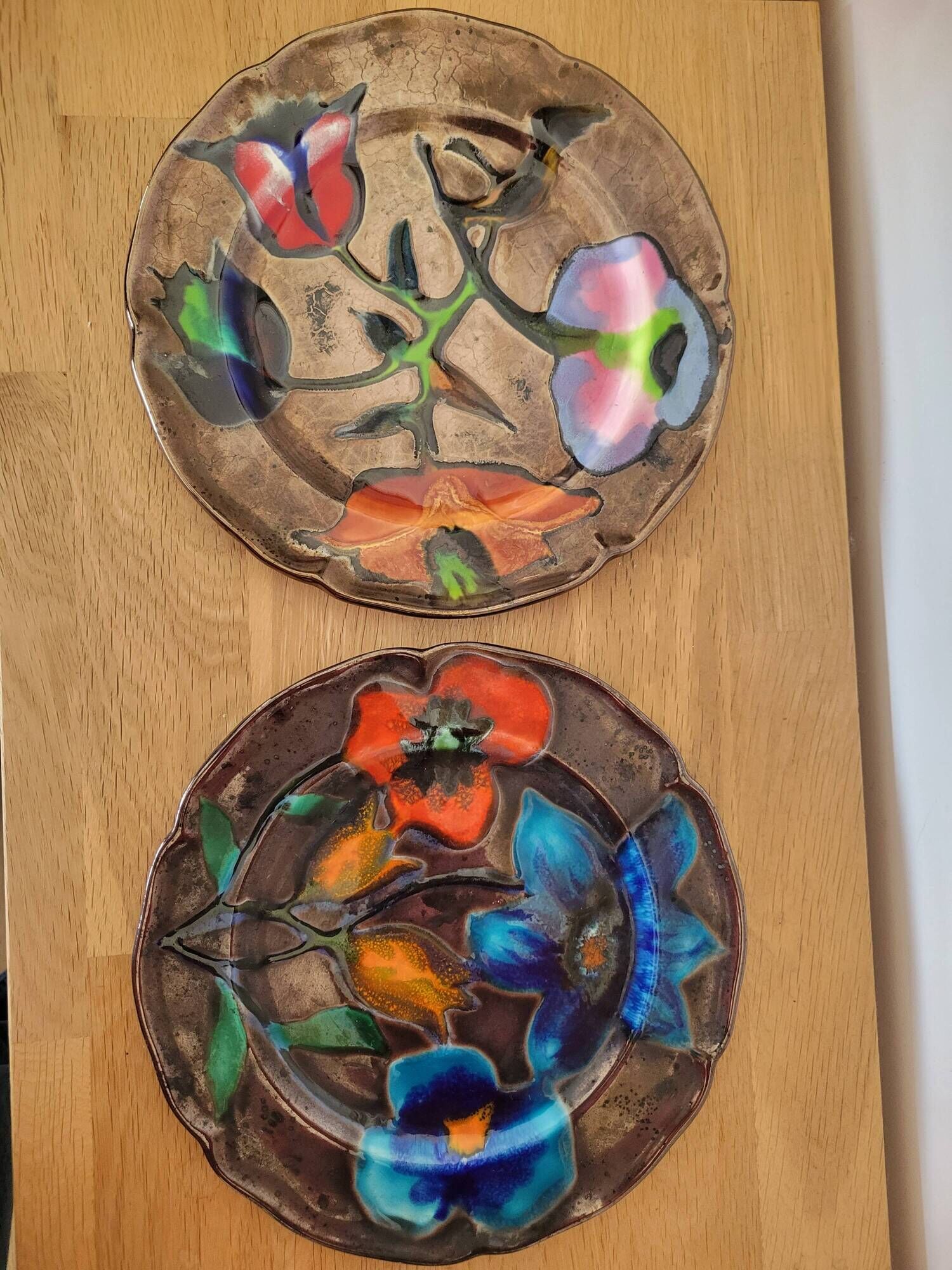 Pair of ceramic plates Ricard 0. Sprouk 60s