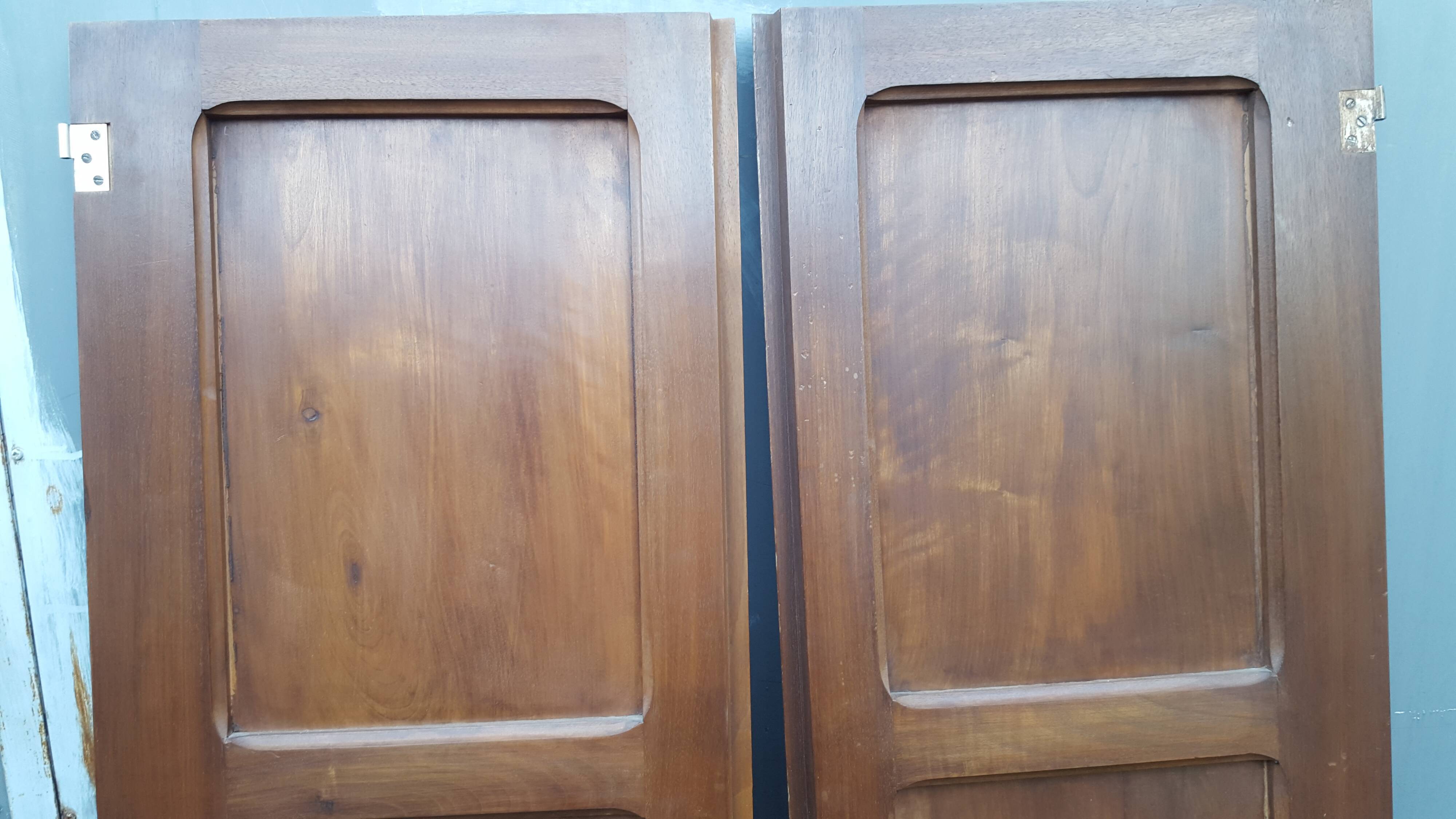 Pair of solid wood Art Deco doors