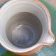 Large broc / pitcher (1l) in artisanal sandstone, very good condition signed sandstone from Bonny, France