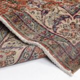 Vintage Anatolian Floral Carpet