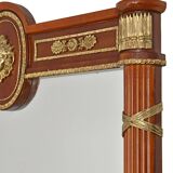 Console topped with an Empire-style mirror.