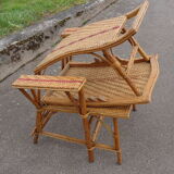 Wicker long chair