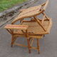 Chaise longue en osier