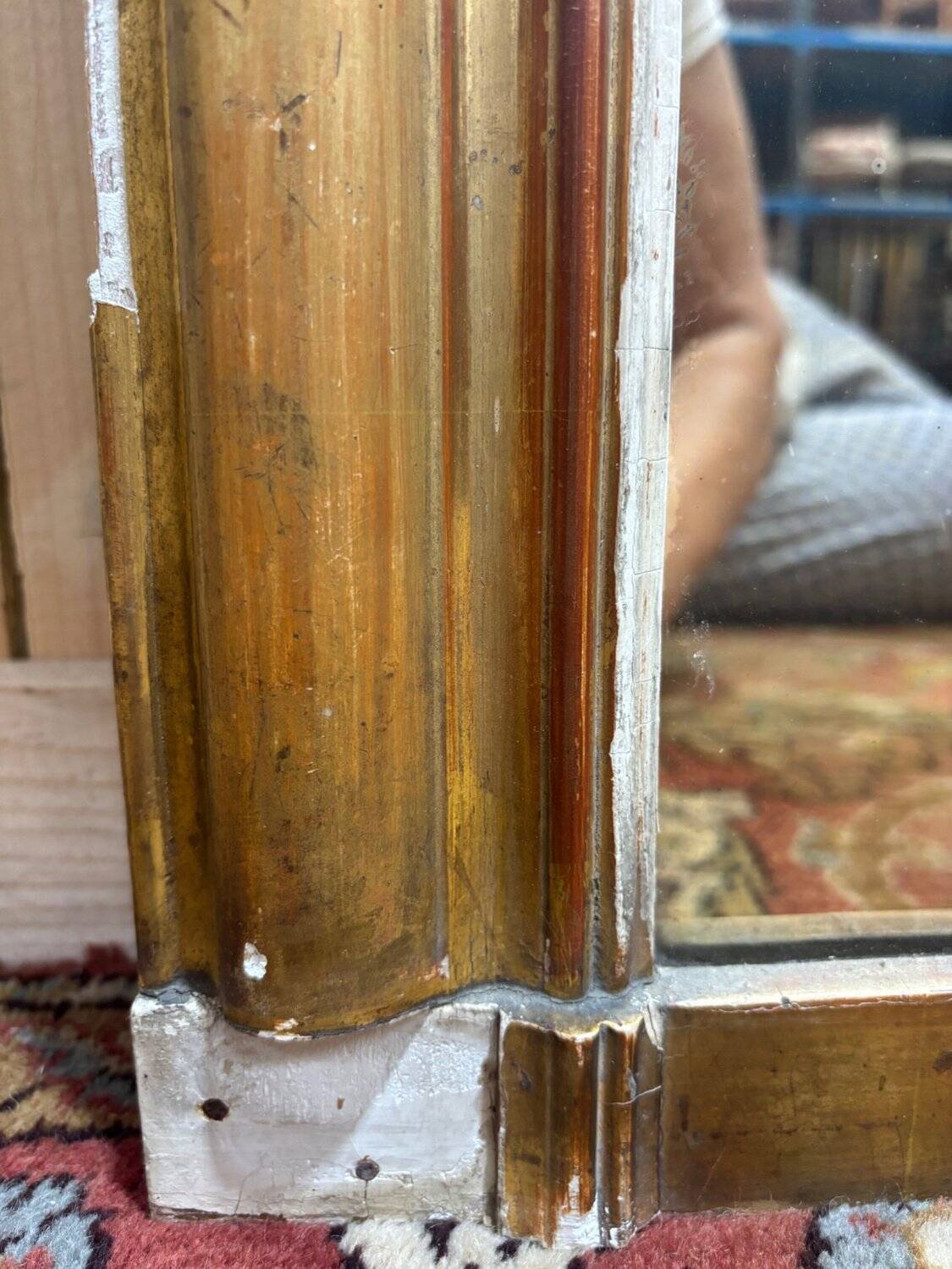 Louis-Philippe fireplace mirror | Gilded wood | 19th century