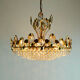 Mid century chandelier Palwa crystal glass