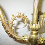 Brass chandelier