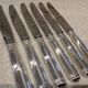 6 silver-plated table knives by Christofle Malmaison
