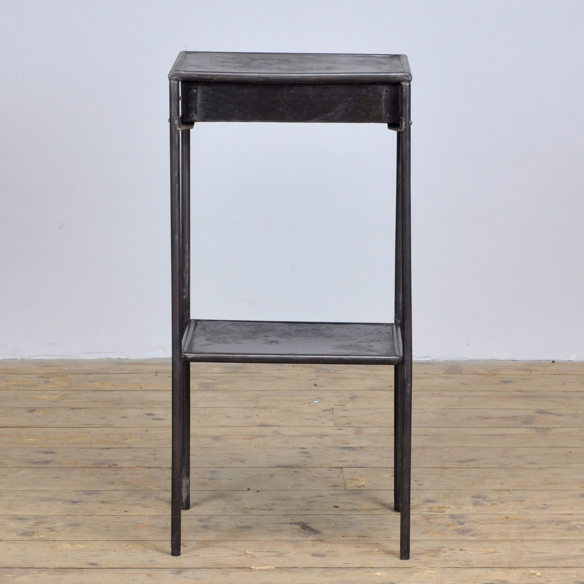 Steel hospital bedside cabinet, 1920's