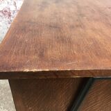 Modernist desk compass feet with drawer box