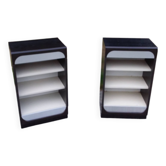 Pair of designer bedside tables from the 70s