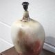 Ceramic lamp with lampshade, large table lamp, gray tones and oxblood ceramic lamp, dice