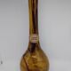 Vase / soliflore Verrerie de Saint-Just. Brown blown glass.