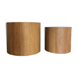 Wooden cylindrical sofa tips