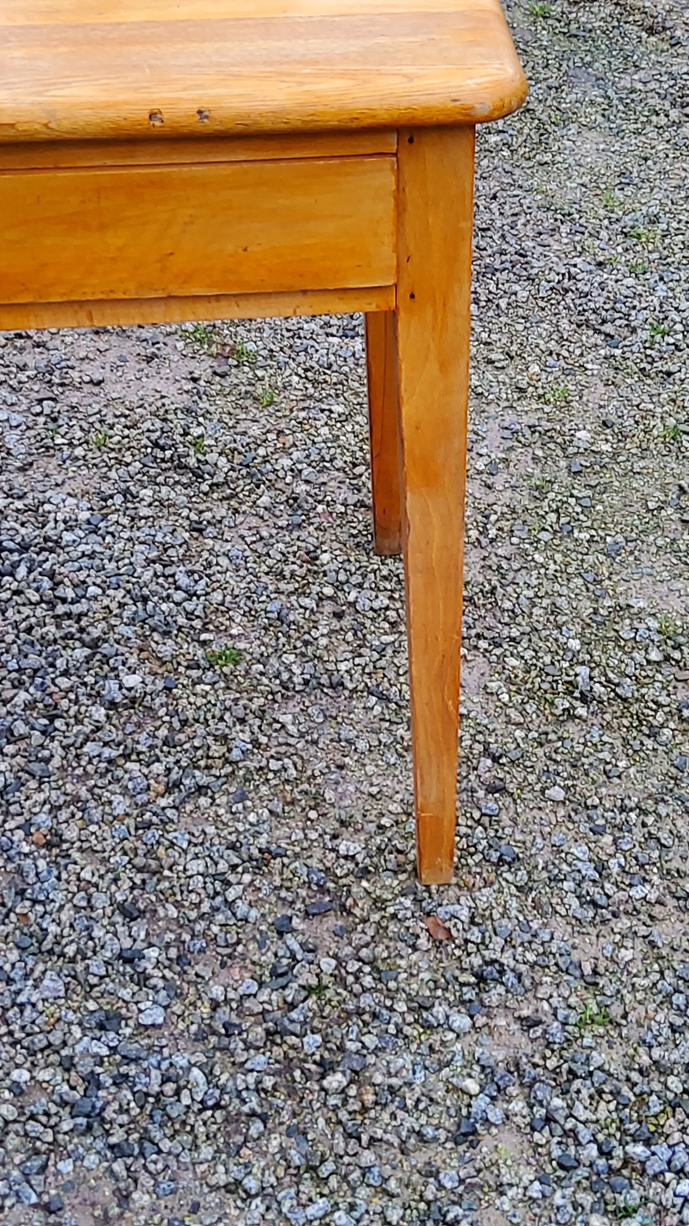 Writing table oak desk feet bobbins from the 50s