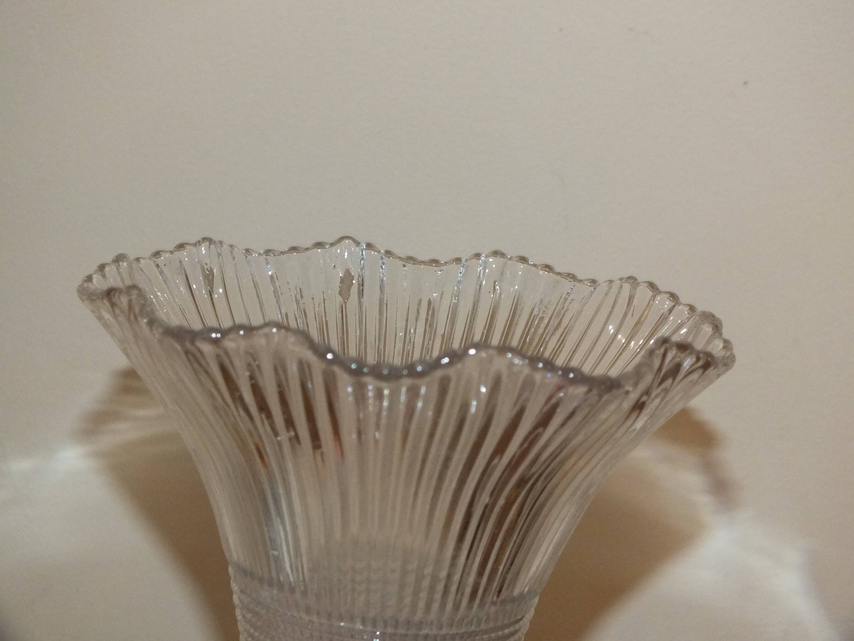 Large old bronze wall light