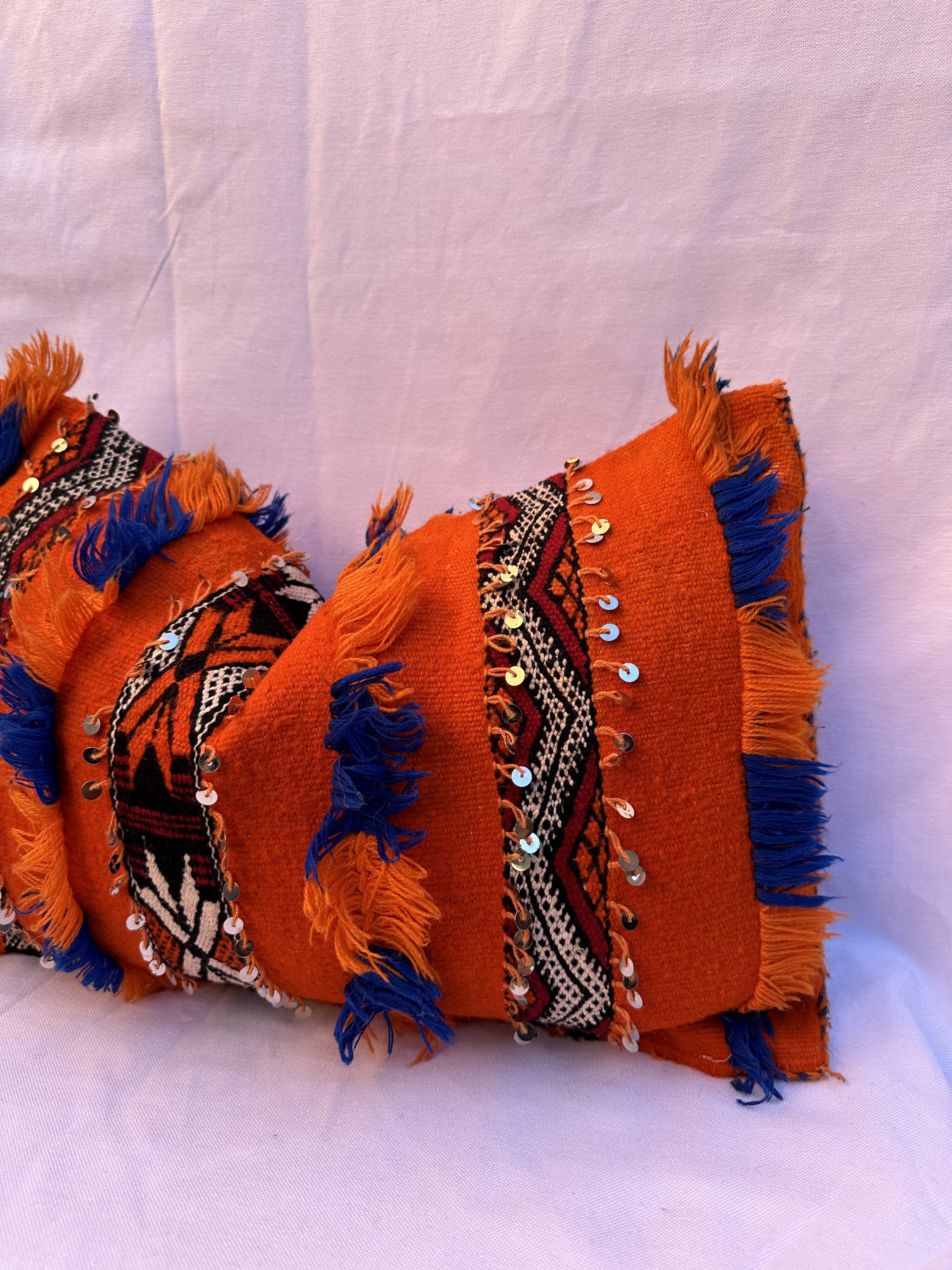 Moroccan pillow Old Moroccan cushion - Berber cushion - Berber cushion cover- Pillow