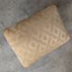 Vintage Gold Fabric Foot stool: Mid-Century Ottoman Tabure, 1970s