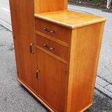 Asymmetrical wardrobe light oak 1950