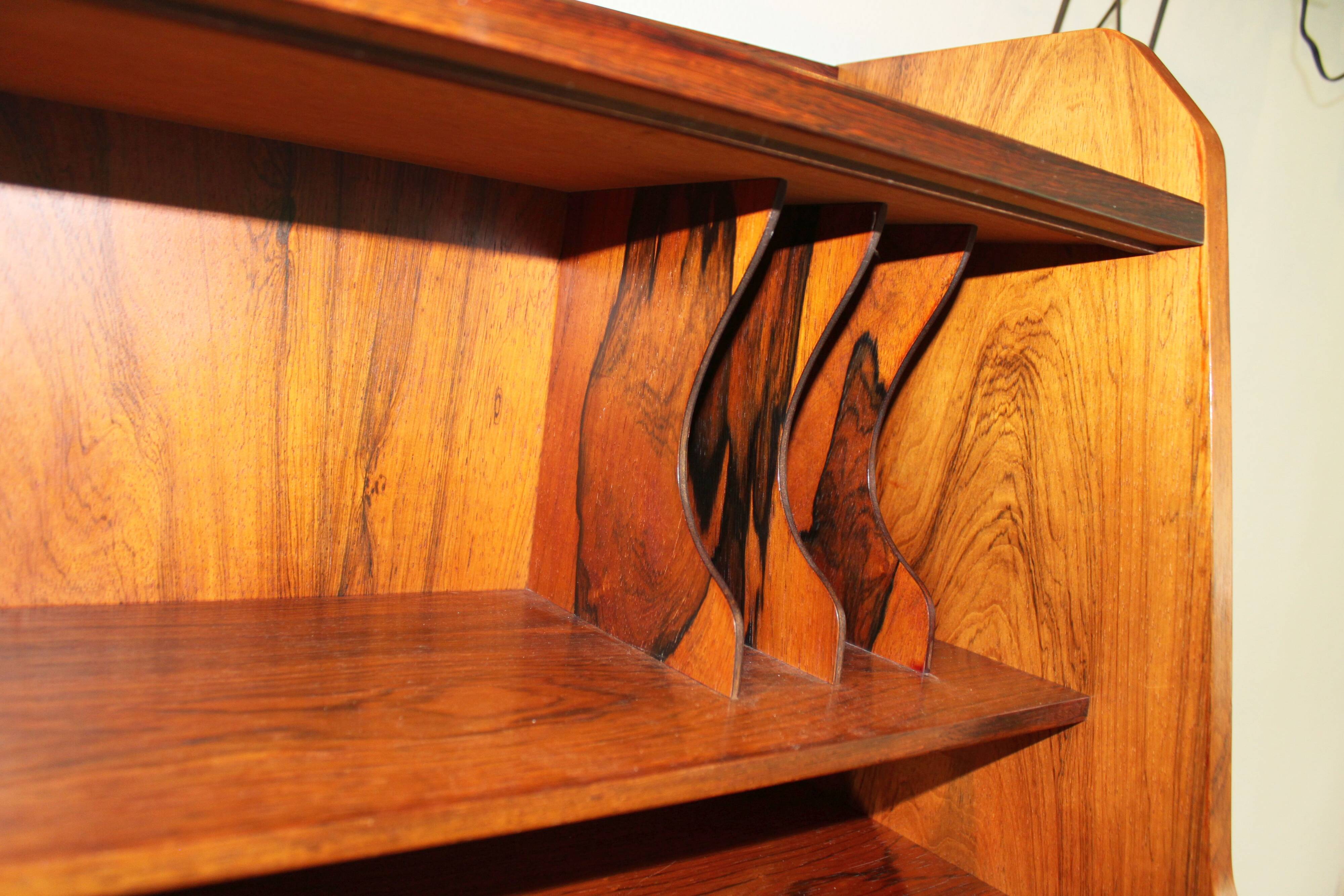 Scandinavian mahogany secretary, Norway, 1960.