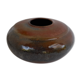 Vase rond en grès